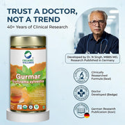 Organic Wellness Gurmar Gymnema Sylvestre Tea 100 Gram Tin | Natural Herbal Tea for Blood Sugar Balance | Supports Diabetes Management Boosts Immunity Reduces Sugar Cravings Aids Weight Loss