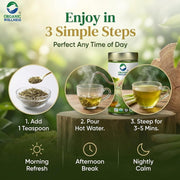 Organic Wellness Lemongrass Tea 100 Gram | Rich in Antioxidant, Antimicrobial & Anti-Inflammatory Properties | Reduce Stress, Uplift Mood, Promote Sleep, Relieve Pain & Boost Immunity | Caffeine Free