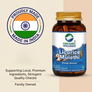 Organic Wellness Licorice 90 N Veg Capsules || Detoxification & Rejuvenation || Improving Digestion || Maintains Regularity || Internal Cleansing
