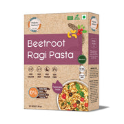 Organic Wisdom-Back to Roots Beetroot Ragi Pasta, 180 g | Millet Pasta | No Maida, No MSG, No Refined Oil | Rich in Calcium & Iron