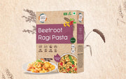 Organic Wisdom-Back to Roots Beetroot Ragi Pasta, 180 g | Millet Pasta | No Maida, No MSG, No Refined Oil | Rich in Calcium & Iron