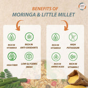 Organic Wisdom-Back to Roots Moringa Little Millet Macaroni, 180 g | Millet Pasta | No Maida, No MSG, No Refined Oil |Rich in Vitamin B & Antioxidants