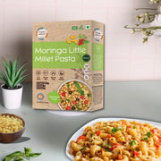 Organic Wisdom-Back to Roots Moringa Little Millet Macaroni, 180 g | Millet Pasta | No Maida, No MSG, No Refined Oil |Rich in Vitamin B & Antioxidants