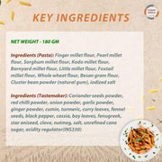 Organic Wisdom-Back to Roots Multi Millet Penne Pasta, 180 g | 9 Grain Millet Pasta | No Maida, No MSG, No Refined Oil| High Protein & Fiber