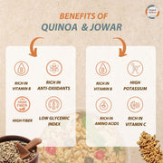 Organic Wisdom-Back to Roots Quinoa Jowar Macaroni, 180 g | Millet Pasta | No Maida | No MSG | No Refined Oil | High Protein & Fiber