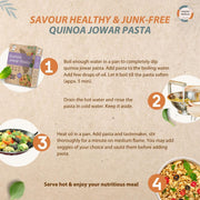 Organic Wisdom-Back to Roots Quinoa Jowar Macaroni, 180 g | Millet Pasta | No Maida | No MSG | No Refined Oil | High Protein & Fiber
