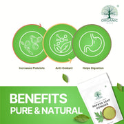 Organic Indus Papaya Leaf Powder | Pure Herbal Supplement for Digestion