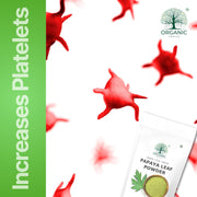 Organic Indus Papaya Leaf Powder | Pure Herbal Supplement for Digestion