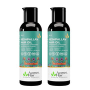 Avimee Herbal Keshpallav Hair Oil for Hair Growth | For Both Men & Women | Helps to reduce Hair Fall | With Rosemary, Castor, Amla, Coconut and Bhringraj Oil | Mineral Oil Free | 100 ml