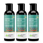 Avimee Herbal Keshpallav Hair Oil for Hair Growth | For Both Men & Women | Helps to reduce Hair Fall | With Rosemary, Castor, Amla, Coconut and Bhringraj Oil | Mineral Oil Free | 100 ml