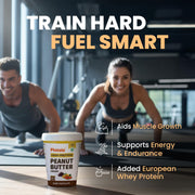PINTOLA High Protein Peanut Butter Chocolate Flavour Creamy 1kg, Added WHEY Protein, 30g Protein 6.2g Fiber, Gluten Free, Zero Trans Fat, Dark Chocolate Peanut Butter Spread, Nut Butter Bread Snacks