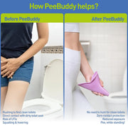 PeeBuddy Reusable Portable Stand and Pee Urination Device for Women - 1 Unit | Leak-proof Pee Funnels for Women, Girls | Public Toilets, Travel, Camping, Hiking and Outdoor Activities