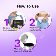 Pee Safe Comfort Period Panties | XL-XXL | 8 Panties | 360° Protection | 12 Hr Protection | Leak Proof | Overnight Comfort | Rash & Toxin Free | Seamless Fit