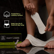 Pee Safe Panty Liners For Women Daily Use with Aloe Vera - 20 Liners | 185mm Long (Large Size) | Curvy Design For Extra Comfort | Cottony-Soft Surface| Keeps You Dry & Fresh All Day Long