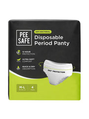 Pee Safe Comfort Period Panties | XL-XXL | 8 Panties | 360° Protection | 12 Hr Protection | Leak Proof | Overnight Comfort | Rash & Toxin Free | Seamless Fit