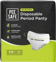 Pee Safe Comfort Period Panties | XL-XXL | 8 Panties | 360° Protection | 12 Hr Protection | Leak Proof | Overnight Comfort | Rash & Toxin Free | Seamless Fit