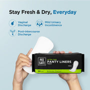 Pee Safe Panty Liners For Women Daily Use - 20 Liners | 155mm