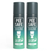 Pee Safe Toilet Seat Sanitizer Spray (Mint - Pack of 2) | Reduces The Risk Of UTI & Other Infections | Protects From 99.9% Germs In 10 Seconds & Travel Friendly | Anti Odour | 50 ml