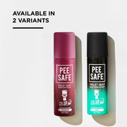 Pee Safe Toilet Seat Sanitizer Spray (Mint - Pack of 2) | Reduces The Risk Of UTI & Other Infections | Protects From 99.9% Germs In 10 Seconds & Travel Friendly | Anti Odour | 50 ml