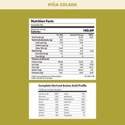 Cosmix No-Nonsense Plant Protein | 23 Protein/Serve, 500g Pouch | Pina Colada | Plant Based Protein, Pea & Rice Isolate | Clean, Easy to Digest | All Essential Amino Acids
