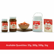 Priya Garlic Pickle, 500g - Authentic Telugu Style Achar | Traditional South Indian Taste | Homemade Lahsun Achar | Tangy and Spicy| With Garlic Pieces and Mixed Spices| Glass Jar