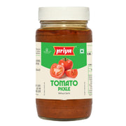 Priya Tomato Pickle without Garlic, 500g - Authentic Telugu Style Tamatar Achar |Traditional South Indian Taste| Homemade Andhra Pickles|With Tomato Pieces, Tamarind Paste & Mixed Spices| Glass Jar
