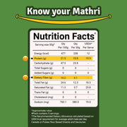 Prolicious Baked Mathri | 10g Protein, High Fiber | Healthy Weightloss Snack | No Palm Oil, No Transfat | Made with Whole Foods | 250g