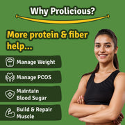 Prolicious Baked Mathri | 10g Protein, High Fiber | Healthy Weightloss Snack | No Palm Oil, No Transfat | Made with Whole Foods | 250g