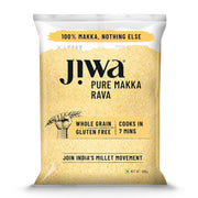 Jiwa Pure Makka Rava | 500 G | Cooks In 7 Minutes | Wholegrain | Broken Corn/Makki Rava | Gluten Free