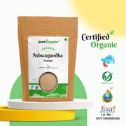 Pure Organio Organic Ashwagandha Powder NPOP Indian Organic
