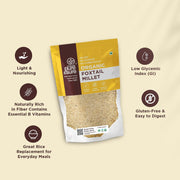 Pure & Sure Organic Foxtail Millets 500gm | 100% Natural Kangani Seeds | Unpolished & High Plant Protein | Easy to Cook & Gluten Free | Chemical & Pesticide Free