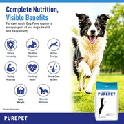 Purepet Adult Dry Dog Food 1kg | Chicken & Vegetable Flavour | Promotes Health & Vitality | Immune Support | Healthy Digestion | Nutrient Rich