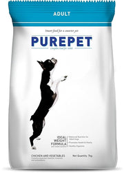 Purepet Adult Dry Dog Food 1kg | Chicken & Vegetable Flavour | Promotes Health & Vitality | Immune Support | Healthy Digestion | Nutrient Rich