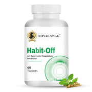 ROYAL SWAG Ayurvedic & Natural Habit Off Tablets for Quit Smoking Tablets (60 Count) 100% Nicotine Free and Tobacco Free For De Addiction | Stop Smoking Aids | All Natural Ingredients