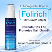 Regaliz Folirich Hair Growth Serum | Promotes Fuller, Thicker, and Healthier Hair | Reduces Hair Fall and Strengthens Hair | Suitable for Men and Women | 60mL