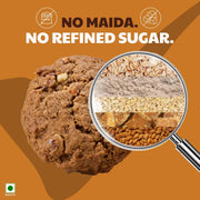 Right Shift Jaggery Ragi Cookies, 100g | No Palm Oil, No Maida, No Refined Sugar, Sugar Free Cookies | High Fibre Digestive Biscuits | Guilt Free Snacks for Adults