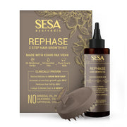 SESA Ayurvedic Rephase 2 Step Hair Oil Growth Kit With 26 Herbs And 6 Essential Oils Promotes Hair Growth Help Reduces Hair Fall With Massager Natural Hair Oil For Women And Men, 100 Ml