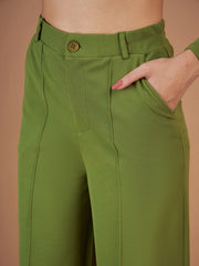 Sassafras green peplum co-ord view 5