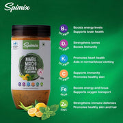 SPIMIX Nimbu Mirch Pudhina Seasoning | 120g | Made Healthier with Vitamin B12 & D and Himalayan Pink Salt| Tangy & Spicy Chaat Masala for Snacks, Fruits, Salads & Everyday Cooking