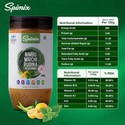 SPIMIX Nimbu Mirch Pudhina Seasoning | 120g | Made Healthier with Vitamin B12 & D and Himalayan Pink Salt| Tangy & Spicy Chaat Masala for Snacks, Fruits, Salads & Everyday Cooking
