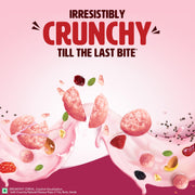 Saffola Muesli Fruit & Nut Berry Crunch with Flavour Pops, 700 gm | 15 in 1 Fruit and Nuts, Seeds, Millet & more | Cereals for breakfast rich in wholegrain, protein, fibre