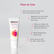 Sebonac Face Wash for Oily and Acne prone skin 75gm