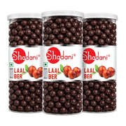 Shadani Laal Ber 200g Can | 90's Kids Churan in Goli | Tangy & Sweet Red Indian Jujube Chewy Candy | Resealable for Freshness (Laal Ber, Big Can, Pack of 1)
