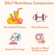 Smart'O Bite Oat Smoothie | Healthy Shake Mix | 12 Sachets - 2 flavours x 6 each - Choco & Coffee | No Refined Sugar | Fibre Rich | Protein Source | Ready in 30 Seconds