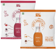 Smart'O Bite Oat Smoothie | Healthy Shake Mix | 12 Sachets - 2 flavours x 6 each - Choco & Coffee | No Refined Sugar | Fibre Rich | Protein Source | Ready in 30 Seconds
