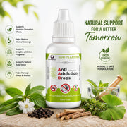 Sowprajotha Herbal Anti Addiction Drops- For Alcohol & Smoking De Addiction Pack Of 3 x 30 ml