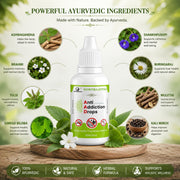 Sowprajotha Herbal Anti Addiction Drops- For Alcohol & Smoking De Addiction Pack Of 3 x 30 ml