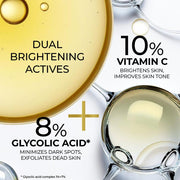 Streax Bright & Shine Face Serum, 30 ml | 10% Vitamin C | Dark Spots Reduction |
