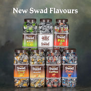 Swad Mixed Assorted Candy Jar (Kaccha Mango, Imli, Coffee, Cola, Pan, Orange)