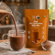 Sweet Karam Coffee Ragi Hot Chocolate Mix - 500g | No Refined Sugar or Preservatives | Healthy Millet-Based Malt Drink | Rich in Fiber & Calcium | Perfect for Kids & Adults | Pack of 2(250g Each)